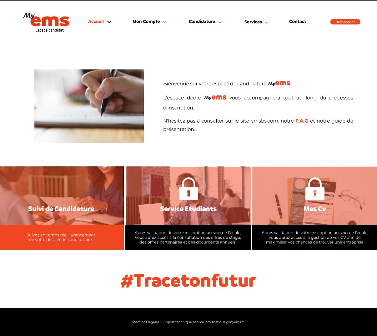 Ems espace candidat